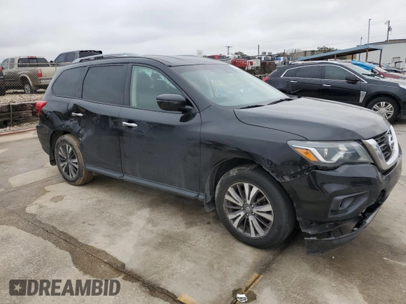 2018 Nissan Pathfinder S z VIN 5N1DR2MNXJC610928, wystawiony jako Copart lot #44451385 z przebiegiem 140 070 mil mil oraz Szkoda całkowita • Salvage title. Historia ofert i sprzedaży dostępna na DreamBid. Obrazek 4.