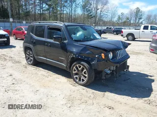 2016 Jeep Renegade Latitude with VIN ZACCJABT1GPD41970, listed as a IAAI auction lot 41795204 with 124,997 mi miles and . Bid and sale history available at carsss.com. Image 1.