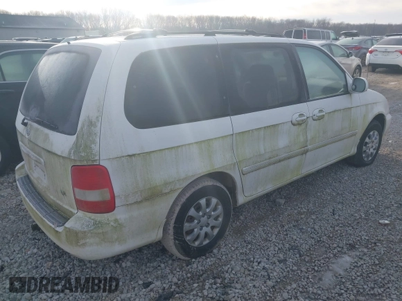 2005 Kia Sedona LX with VIN KNDUP132556755679, listed as a IAAI auction lot 41462364 with 79,031 mi miles. Bid and sale history available at carsss.com. Image 4.