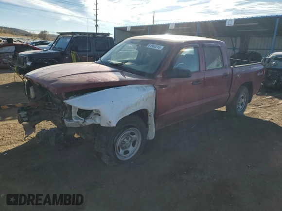 2006 Dodge Dakota ST with VIN 1D7HW28K66S706928, listed as a Copart auction lot 81569314 with 161,319 mi miles and Salvage Title. Bid and sale history available at DreamBid. Image 1.