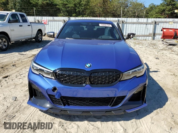 2020 BMW 3 Series M340i xDrive with VIN WBA5U9C09LA380266, listed as a Copart auction lot 75068154 with 66,035 mi miles and Salvage Title. Bid and sale history available at DreamBid. Image 5.