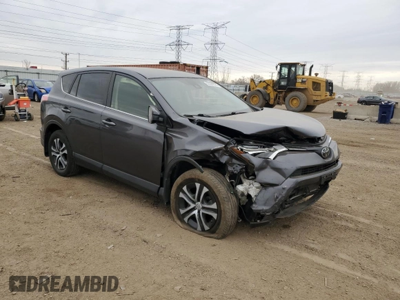 2018 Toyota RAV4 LE with VIN JTMBFREVXJJ226235, listed as a Copart auction lot 52299325 with 102,652 mi miles and Salvage Title. Bid and sale history available at carsss.com. Image 4.