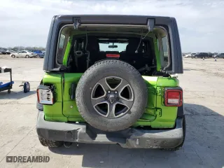 2018 Jeep Wrangler Unlimited Sport S with VIN 1C4HJXDG8JW272536, listed as a Copart auction lot 48490415 with 95,803 mi miles and Salvage Title. Bid and sale history available at carsss.com. Image 6.