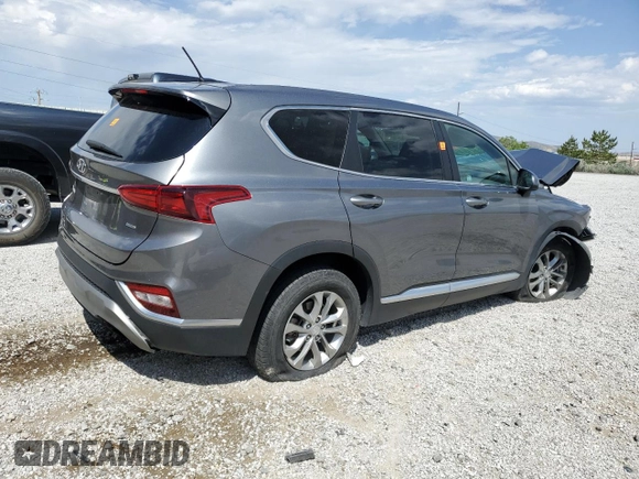 2019 Hyundai Santa Fe SE with VIN 5NMS2CAD9KH010261, listed as a Copart auction lot 59548605 with 139,268 mi miles and Salvage title. Bid and sale history available at DreamBid. Image 3.