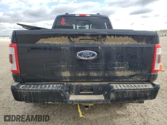 2022 Ford F-150 XL with VIN 1FTFW1E52NKE31356, listed as a Copart auction lot 56332355 with 161,754 mi miles and Salvage Title. Bid and sale history available at DreamBid. Image 6.