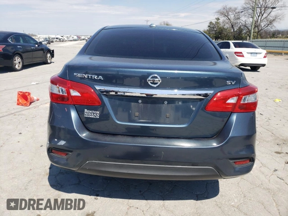 2016 Nissan Sentra S with VIN 3N1AB7AP2GY309135, listed as a Copart auction lot 50953265 with 58,392 mi miles and Salvage Title. Bid and sale history available at carsss.com. Image 6.
