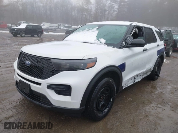 2022 Ford Police Interceptor Utility z VIN 1FM5K8AB5NGA54483, wystawiony jako IAAI lot #41562308 z przebiegiem 65 002 mil mil oraz . Historia ofert i sprzedaży dostępna na DreamBid. Obrazek 2.