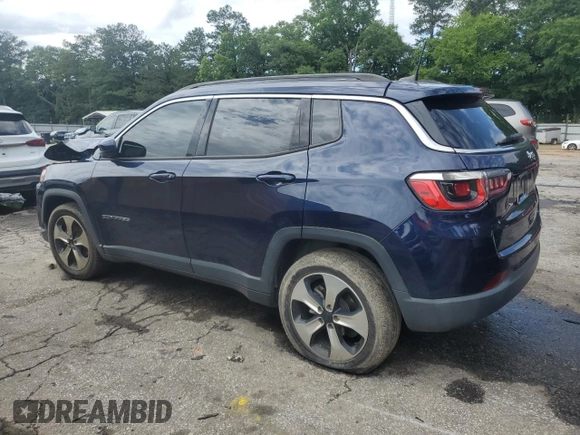2018 Jeep Compass Latitude with VIN 3C4NJCBB3JT134038, listed as a Copart auction lot 57570015 with 72,610 mi miles and Salvage title. Bid and sale history available at DreamBid. Image 2.