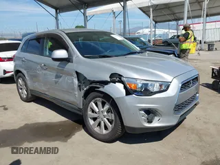 2014 Mitsubishi Outlander Sport ES with VIN 4A4AP3AUXEE003879, listed as a IAAI auction lot 41862379 with 65,297 mi miles. Bid and sale history available at carsss.com. Image 1.