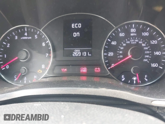2016 Kia Forte LX with VIN KNAFK4A67G5501704, listed as a IAAI auction lot 42027500 with 269,131 mi miles. Bid and sale history available at carsss.com. Image 7.