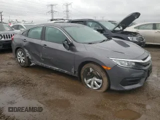 2018 Honda Civic LX with VIN 19XFC2F50JE025120, listed as a Copart auction lot 49809875 with 123,103 mi miles and Salvage Title. Bid and sale history available at carsss.com. Image 4.