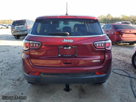 2020 Jeep Compass Latitude w/Sun/Safety Pkg with VIN 3C4NJCBB8LT247177, listed as a Copart auction lot 48760535 with 106,700 mi miles and Salvage Title. Bid and sale history available at carsss.com. Image 6.