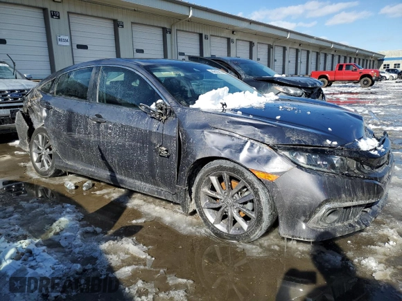 2019 Honda Civic Sedan EX with VIN 19XFC1F38KE004123, listed as a Copart auction lot 44943015 with 40,963 mi miles and Salvage Title. Bid and sale history available at carsss.com. Image 4.