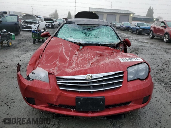 2006 Chrysler Crossfire with VIN 1C3AN55L16X069497, listed as a Copart auction lot 86840374 with Not Provided miles and Salvage Title. Bid and sale history available at DreamBid. Image 5.