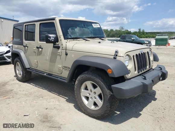2018 Jeep Wrangler JK Unlimited Sport S with VIN 1C4BJWDG6JL810829, listed as a Copart auction lot 59892964 with 83,005 mi miles and Salvage Title. Bid and sale history available at carsss.com. Image 4.