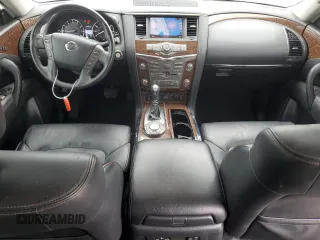 2018 Nissan Armada SL with VIN JN8AY2ND1JX002521, listed as a Copart auction lot 69490424 with 117,109 mi miles and Non Repairable. Bid and sale history available at carsss.com. Image 8.