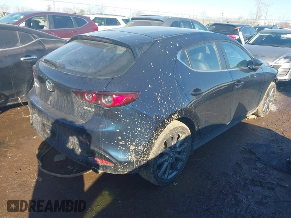 2020 Mazda Mazda3 Hatchback with VIN JM1BPALMXL1175377, listed as a IAAI auction lot 41313976 with 54,592 mi miles. Bid and sale history available at carsss.com. Image 4.
