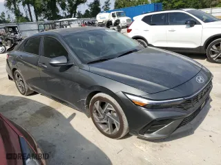 2024 Hyundai Elantra SEL with VIN KMHLS4DG3RU808222, listed as a Copart auction lot 54051305 with 9,880 mi miles and Salvage Title. Bid and sale history available at carsss.com. Image 4.