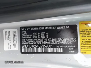 2016 BMW 2 Series M235i with VIN WBA1J7C54GV359301, listed as a IAAI auction lot 41186271 with 97,671 mi miles. Bid and sale history available at carsss.com. Image 9.