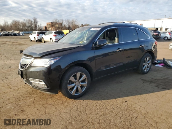 2014 Acura MDX Advance with VIN 5FRYD4H81EB013131, listed as a Copart auction lot 49038505 with Not Provided miles and Salvage Title. Bid and sale history available at DreamBid. Image 1.