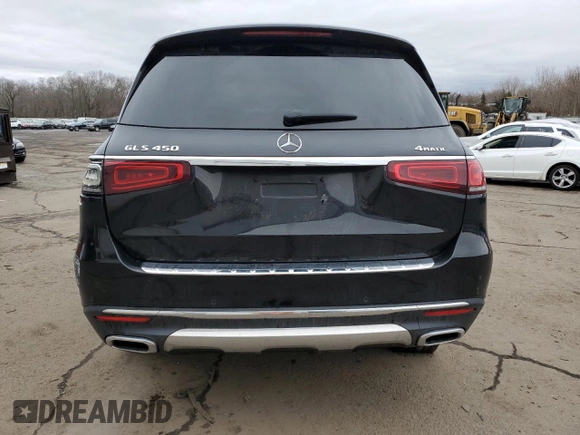 2020 Mercedes-Benz GLS 450 with VIN 4JGFF5KE3LA206471, listed as a Copart auction lot 47861325 with 62,735 mi miles and Salvage Title. Bid and sale history available at DreamBid. Image 6.