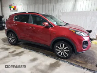 2018 Kia Sportage EX with VIN KNDPNCAC1J7446998, listed as a Copart auction lot 48864255 with 90,304 mi miles and Salvage Title. Bid and sale history available at carsss.com. Image 4.