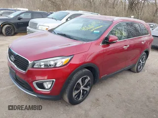 2018 Kia Sorento EX with VIN 5XYPHDA5XJG393042, listed as a IAAI auction lot 41915562 with 110,681 mi miles and . Bid and sale history available at carsss.com. Image 2.
