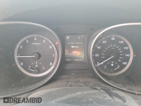 2017 Hyundai Santa Fe 2.4L with VIN 5NMZU3LB3HH011340, listed as a Copart auction lot 59177895 with 162,679 mi miles and Salvage title. Bid and sale history available at DreamBid. Image 9.
