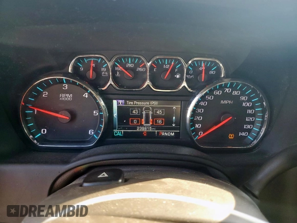 2015 Chevrolet Tahoe LT with VIN 1GNSCBKC1FR714895, listed as a Copart auction lot 60787185 with 239,815 mi miles and Salvage title. Bid and sale history available at DreamBid. Image 9.