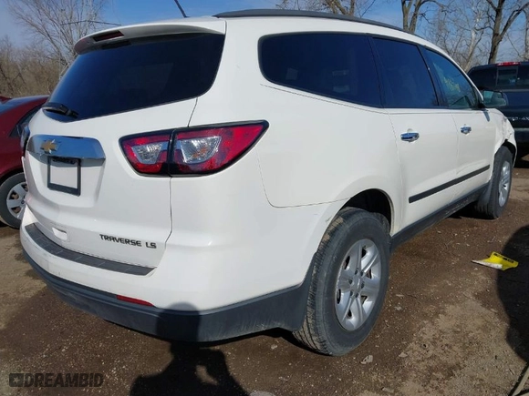 2014 Chevrolet Traverse LS with VIN 1GNKRFEDXEJ137257, listed as a IAAI auction lot 41812148 with 163,794 mi miles. Bid and sale history available at carsss.com. Image 4.