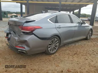 2015 Hyundai Genesis 3.8L with VIN KMHGN4JE4FU019004, listed as a Copart auction lot 64042934 with 163,006 mi miles and Salvage Title. Bid and sale history available at carsss.com. Image 3.
