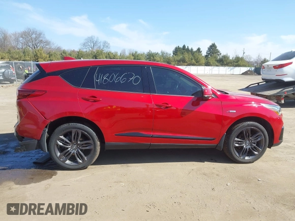 2020 Acura RDX w/A-Spec Pkg with VIN 5J8TC2H67LL802428, listed as a IAAI auction lot 41806670 with 69,959 mi miles. Bid and sale history available at carsss.com. Image 13.