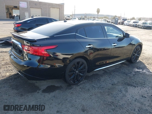 2017 Nissan Maxima SV with VIN 1N4AA6AP4HC397602, listed as a IAAI auction lot 41954840 with 111,076 mi miles and . Bid and sale history available at DreamBid. Image 4.