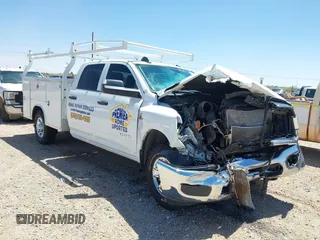 2021 Ram 2500 Tradesman with VIN 3C6UR4HL2MG604574, listed as a IAAI auction lot 42356580 with 54,026 mi miles and . Bid and sale history available at DreamBid. Image 1.