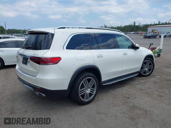2021 Mercedes-Benz GLS 450 with VIN 4JGFF5KE3MA381420, listed as a IAAI auction lot 42055956 with 57,268 mi miles and . Bid and sale history available at DreamBid. Image 4.