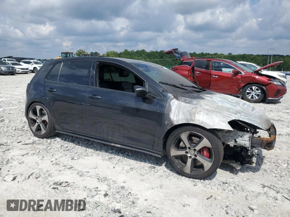 2017 Volkswagen Golf GTI S with VIN 3VW447AU3HM019809, listed as a Copart auction lot 67392194 with Not Provided miles and Salvage Title. Bid and sale history available at carsss.com. Image 4.