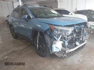 2022 Toyota RAV4 Hybrid SE with VIN 4T3T6RFV3NU089343, listed as a IAAI auction lot 41223554 with 50,589 mi miles and . Bid and sale history available at DreamBid. Image 1.