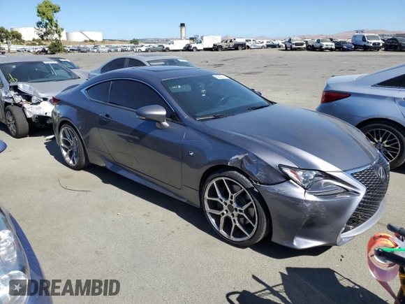 2016 Lexus RC 350 F Sport with VIN JTHHE5BC2G5014146, listed as a Copart auction lot 60836274 with 96,985 mi miles and Salvage Title. Bid and sale history available at DreamBid. Image 4.