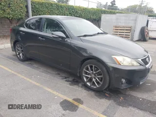 2011 Lexus IS 250 with VIN JTHBF5C20B5132424, listed as a IAAI auction lot 42497980 with 158,493 mi miles and . Bid and sale history available at DreamBid. Image 1.