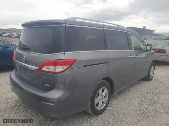 2017 Nissan Quest SV with VIN JN8AE2KP6H9165171, listed as a Copart auction lot 51113635 with 119,503 mi miles and Salvage Title. Bid and sale history available at carsss.com. Image 3.