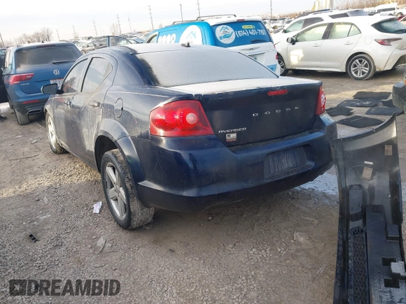 2013 Dodge Avenger SE with VIN 1C3CDZAB1DN665198, listed as a IAAI auction lot 41452523 with 144,249 mi miles. Bid and sale history available at carsss.com. Image 3.