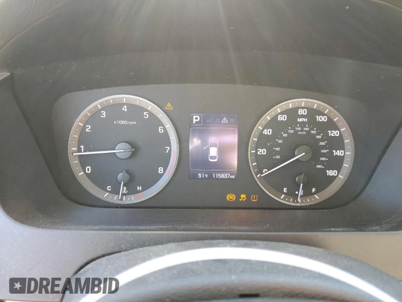 2017 Hyundai Sonata Sport with VIN 5NPE34AF1HH504434, listed as a Copart auction lot 44052835 with 115,837 mi miles and Salvage Title. Bid and sale history available at DreamBid. Image 9.