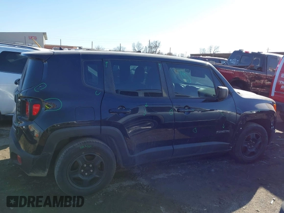 2017 Jeep Renegade Sport with VIN ZACCJAAB7HPF43822, listed as a IAAI auction lot 41752500 with Not Provided miles and . Bid and sale history available at DreamBid. Image 12.