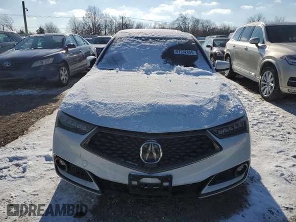 2020 Acura TLX w/A-Spec Pkg with VIN 19UUB1F63LA011748, listed as a Copart auction lot 87382834 with 0 mi miles and Salvage Title. Bid and sale history available at carsss.com. Image 5.
