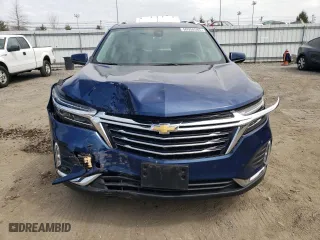 2022 Chevrolet Equinox Premier with VIN 3GNAXNEV6NS119874, listed as a Copart auction lot 50958585 with 19,696 mi miles and Salvage Title. Bid and sale history available at carsss.com. Image 5.