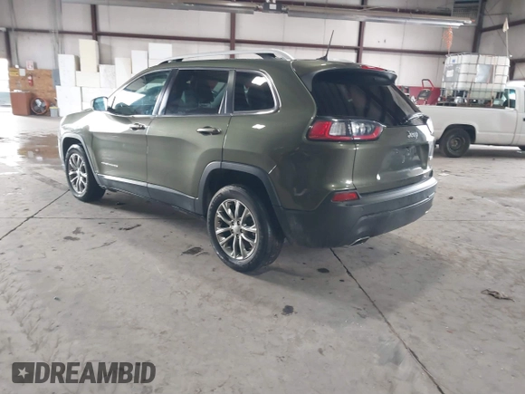2021 Jeep Cherokee Latitude Lux with VIN 1C4PJLMXXMD154928, listed as a IAAI auction lot 41186627 with 31,577 mi miles. Bid and sale history available at carsss.com. Image 3.
