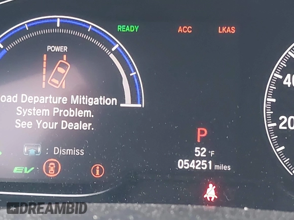 2020 Honda Insight Touring with VIN 19XZE4F98LE011149, listed as a IAAI auction lot 41834043 with 54,251 mi miles and . Bid and sale history available at carsss.com. Image 16.