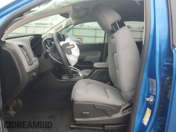 2021 Chevrolet Colorado 2WD Work Truck with VIN 1GCGSBEA8M1142022, listed as a Copart auction lot 51664265 with 56,130 mi miles and Salvage title. Bid and sale history available at DreamBid. Image 7.