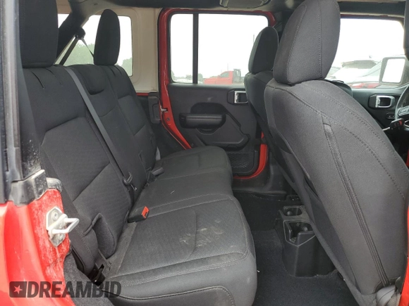 2020 Jeep Wrangler Unlimited Sport S with VIN 1C4HJXDG9LW285783, listed as a Copart auction lot 60877335 with 43,248 mi miles and Salvage title. Bid and sale history available at DreamBid. Image 11.