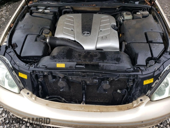 2005 Lexus LS 430 with VIN JTHBN36F055028624, listed as a Copart auction lot 54142335 with 187,356 mi miles and Clean Title. Bid and sale history available at carsss.com. Image 11.